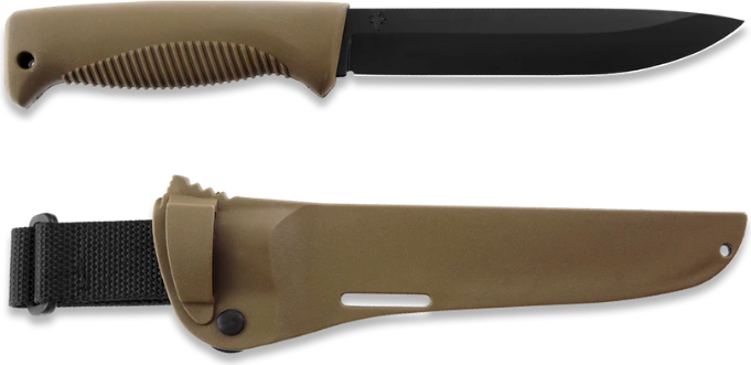 Peltonen Knives Tinder pouch: fire steel, flint and char cloth Coyote