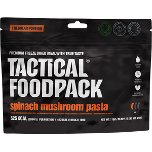 Tactical Foodpack Spinach Mushroom Pasta 525kcal (VEGAN)