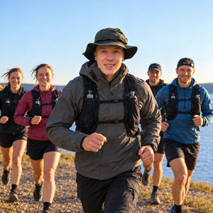 Ryhmäjuoksulenkki Survival-Petterin kanssa Keski-Suomessa